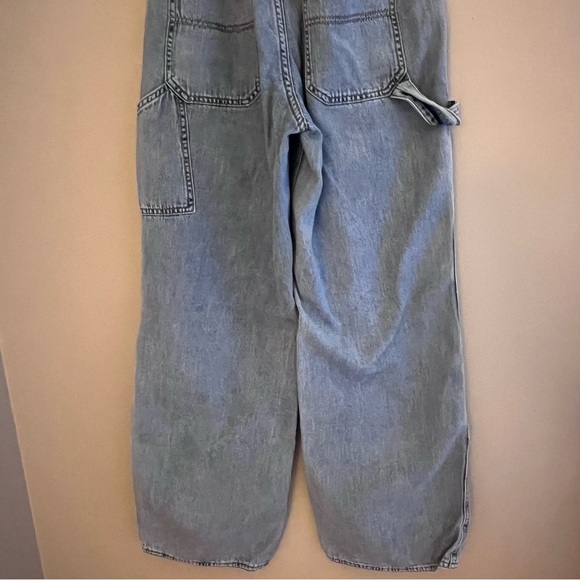 BDG Urban Outfitters Carpenter High Rise Wide Leg Light Wash Size‎ XS - Picture 12 of 16